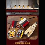  Mô Hình Nhựa 3D Lắp Ráp OEM Tàu Titanic 1:200 (9090 mảnh, The Titanic) 10249 - LG0165 