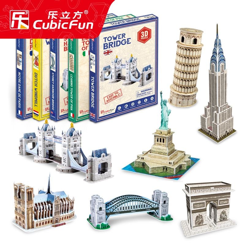  Mô Hình Giấy 3D Lắp Ráp CubicFun Kiến Trúc Thế Giới (30 mảnh, World Architecture) - PP035-PP045 