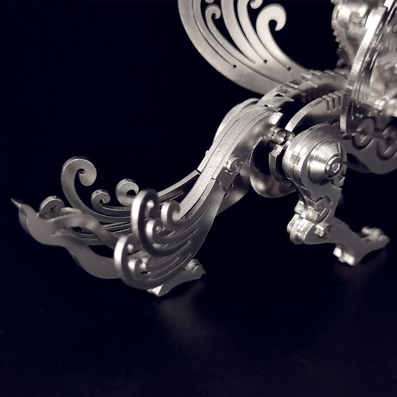  Mô Hình Kim Loại Lắp Ráp 3D Steel Warcraft Tỳ Hưu (35 mảnh, Pi Huu) - SW039 
