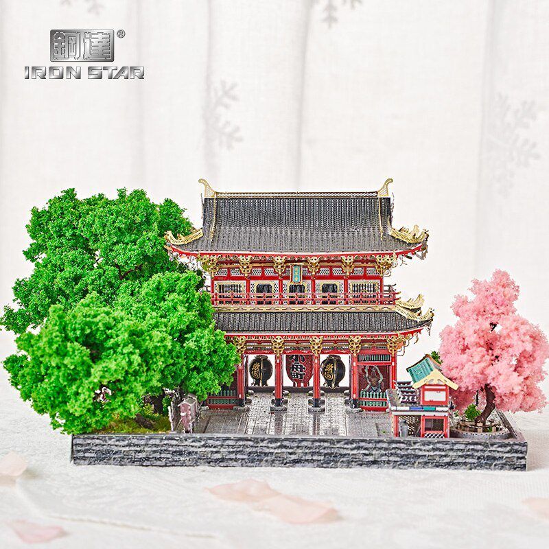  Mô Hình Kim Loại 3D Lắp Ráp Iron Star Chùa Sensoji Nhật Bản (205 mảnh, Sensoji Temple) - MP1073 