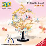  Mô Hình Kim Loại 3D Lắp Ráp Piececool Hoa Ánh Nguyệt (444 mảnh, The Moon Rose) P258-GB – MP1130 