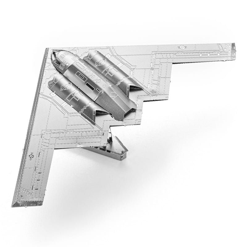  Mô Hình Kim Loại Lắp Ráp 3D Metal Head Máy Bay Ném Bom Tàng Hình ( 15 mảnh, B2A-Spirit) – MP994 