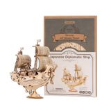  Mô Hình Gỗ 3D Lắp Ráp ROBOTIME Tàu Ngoại Giao Nhật Bản (91 mảnh, Japanese Diplomatic Ship) TG307 - WP140 