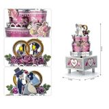  Mô Hình Kim Loại Lắp Ráp 3D Microworld Hộp Nhạc Bánh Kem Đám Cưới Wedding Cake – MP817 