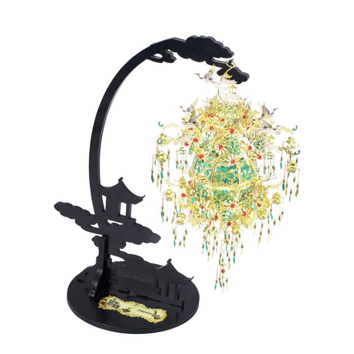  Mô Hình Kim Loại Lắp Ráp 3D Piececool Lồng Đèn Hoa Điểu (592 mảnh, The Flower And Bird Patterns) HIP004-GN – MP933 