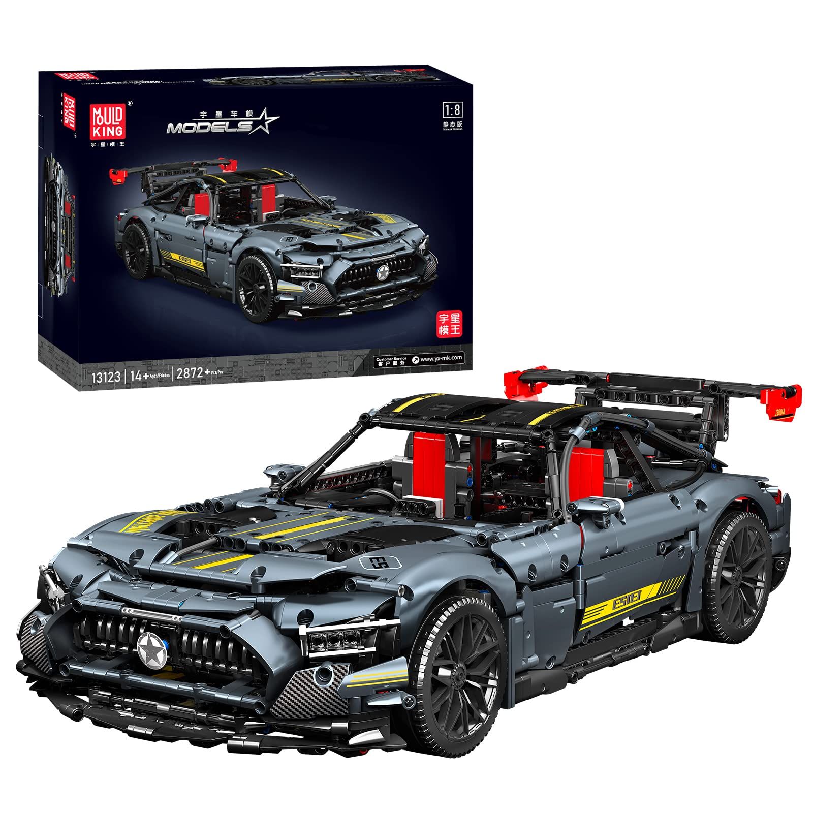  Mô Hình Nhựa 3D Lắp Ráp MOULD KING Xe Xe Đua Mercedes Shadow AMG GT 13123 (2872 mảnh) - LG0026 