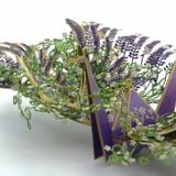  Mô Hình Kim Loại 3D Lắp Ráp Piececool Thiên Ngữ Hạc Hoa Oải Hương (38 mảnh, Lavender) HP203-NW - MP1116 