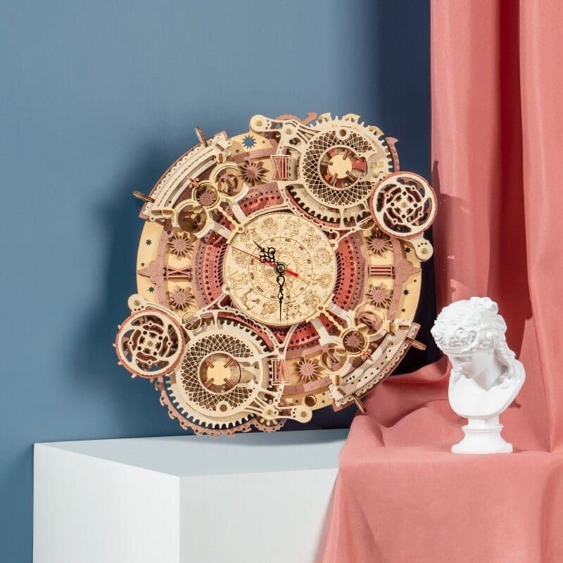  Mô Hình Gỗ 3D Lắp Ráp ROBOTIME ROKR Đồng Hồ Cung Hoàng Đạo (Zodiac Wall Clock) LC601 – WP203 