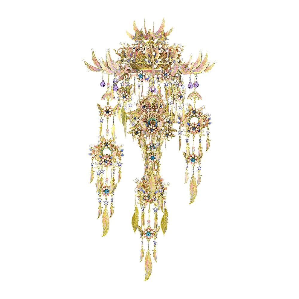  Mô Hình Kim Loại 3D Lắp Ráp Piececool Song Tư Phong Linh (516 mảnh, Wind Chime of Romance) P363-GW - MP1238 
