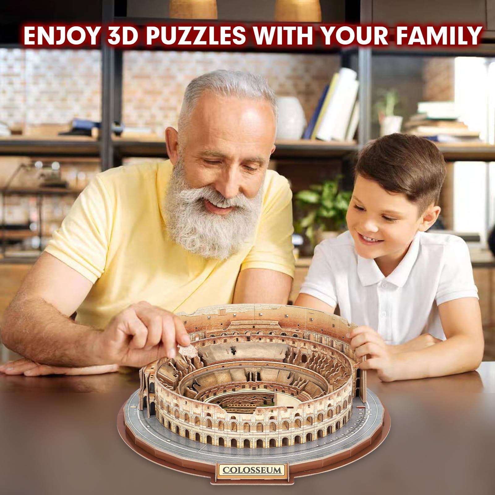  Mô Hình Giấy 3D Lắp Ráp CubicFun Đấu Trường La Mã (163 mảnh, Italy Rome Colosseum) MC279h - PP072 