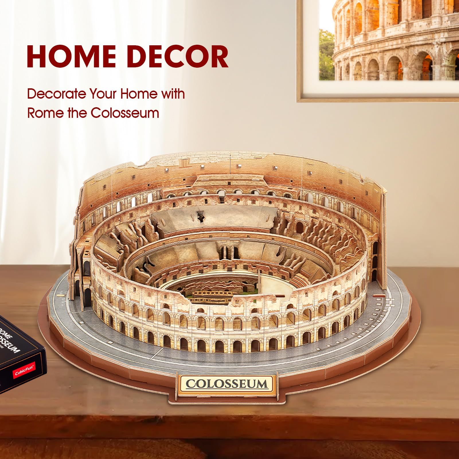  Mô Hình Giấy 3D Lắp Ráp CubicFun Đấu Trường La Mã (163 mảnh, Italy Rome Colosseum) MC279h - PP072 