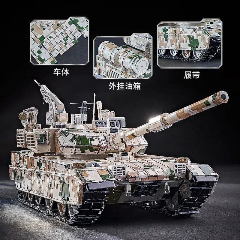  Mô Hình Kim Loại Lắp Ráp 3D IRON STAR Xe Tăng Chủ Lực VT-4A1 (272 mảnh, Tank) I52221 - MP1172 