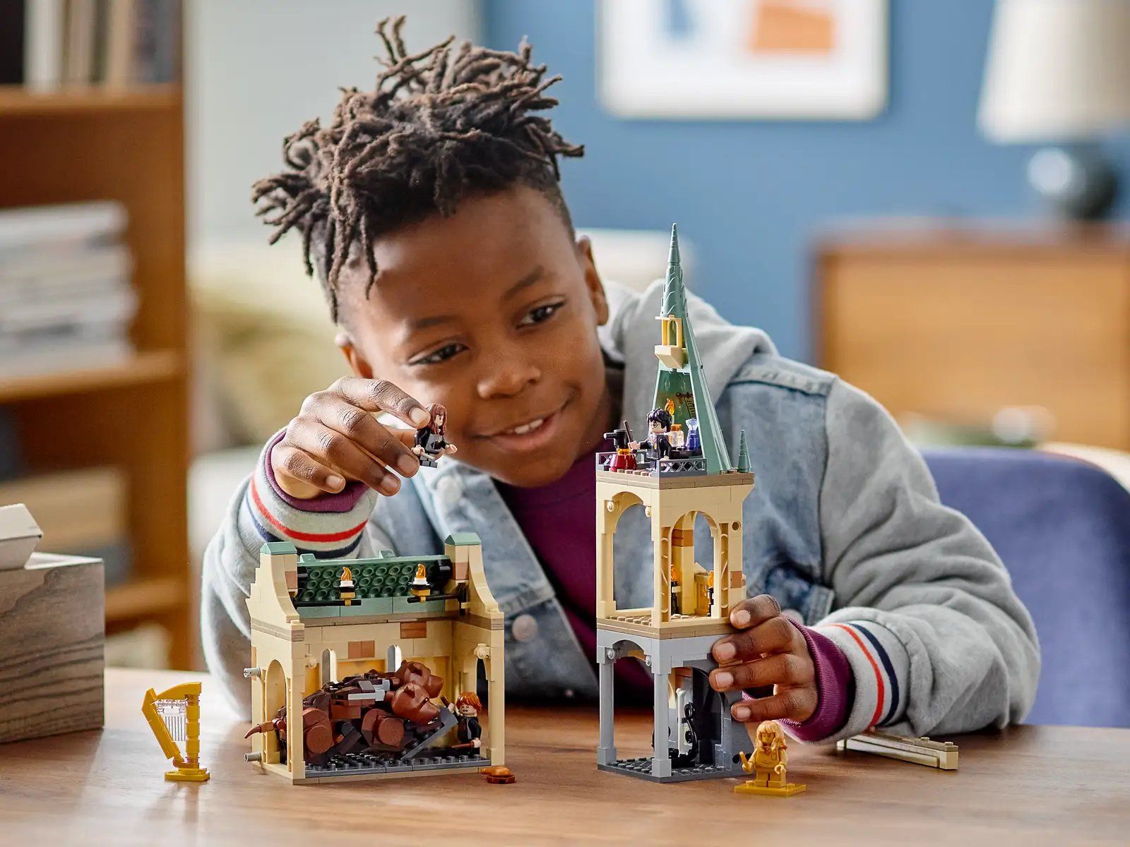  Mô Hình Nhựa 3D Lắp Ráp OEM Harry Potter Trạm Chán Chó Ba Đầu 6055 (397 mảnh, Fluffy Encounter) 76387 - LG0173 