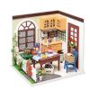 Mô Hình Gỗ 3D Lắp Ráp ROBOTIME DIY Dollhouse Nhà Tí Hon (150 mảnh, Mrs Charlie's Dining Room) DGM09 - WP153