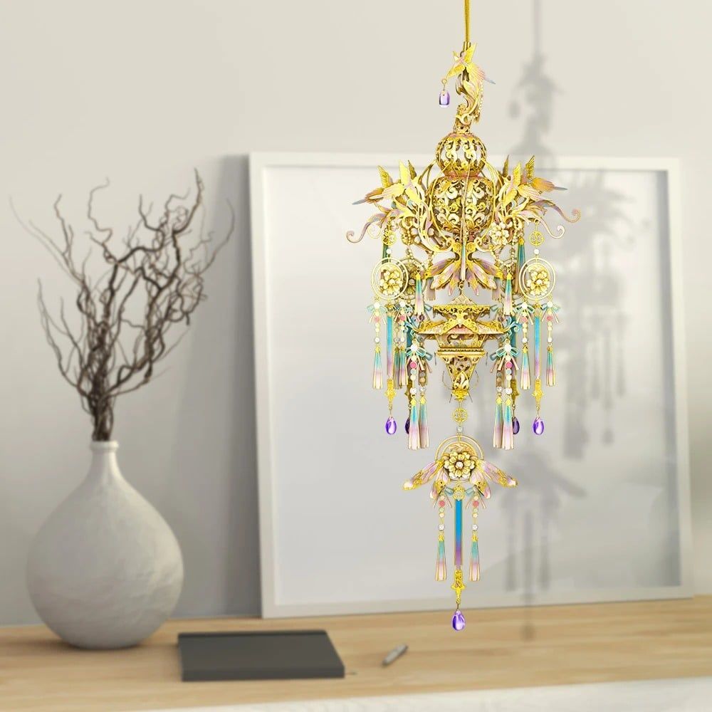  Mô Hình Kim Loại 3D Lắp Ráp Piececool Tuyết Thanh Bầu (166 mảnh, FUCHSIA GOURD) P350-GP - MP1236 