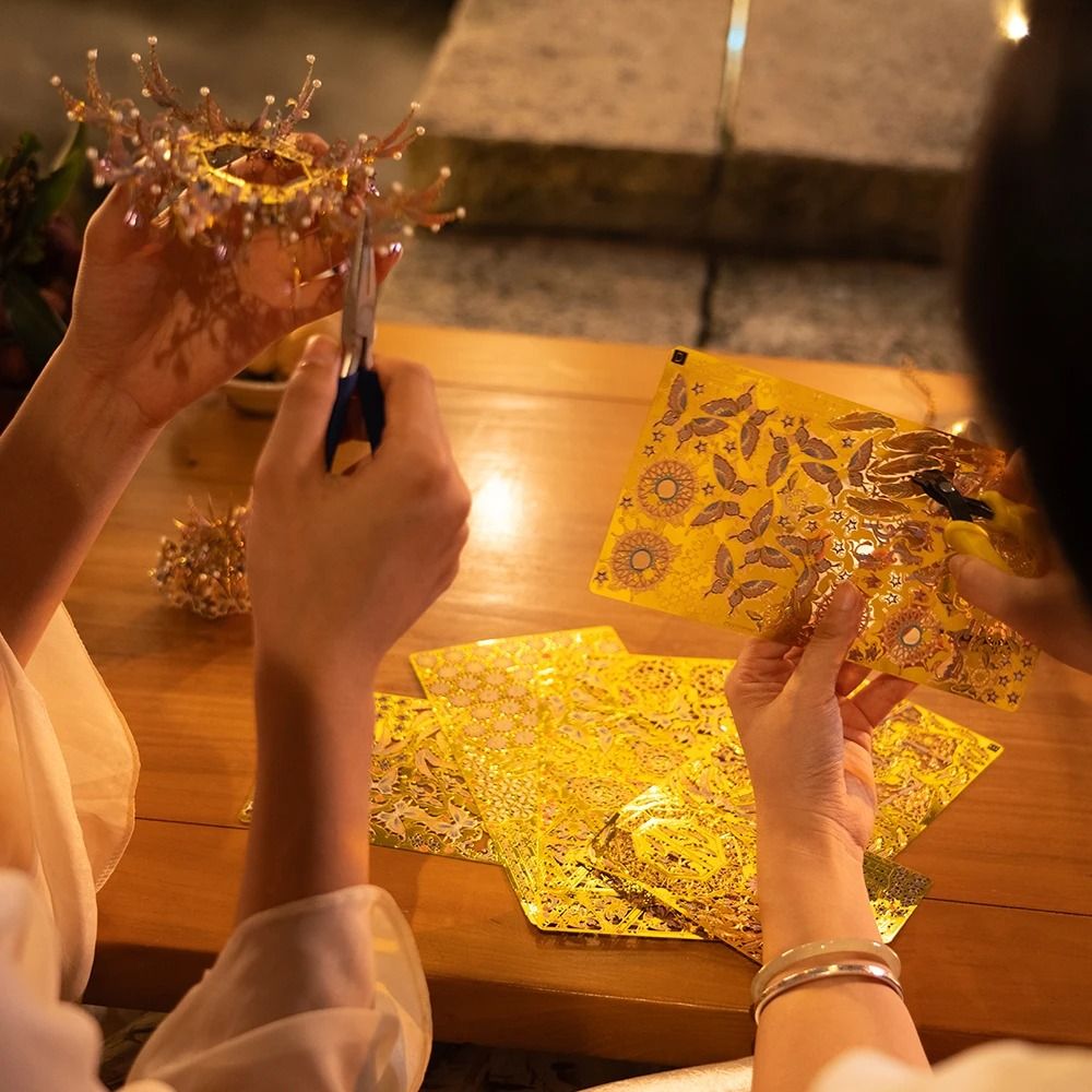  Mô Hình Kim Loại 3D Lắp Ráp Piececool Song Tư Phong Linh (516 mảnh, Wind Chime of Romance) P363-GW - MP1238 