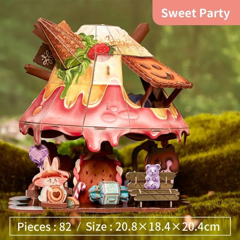  Mô Hình Giấy 3D Lắp Ráp CubicFun Magic Forest Dessert Party (82 mảnh) E1634h - PP016 