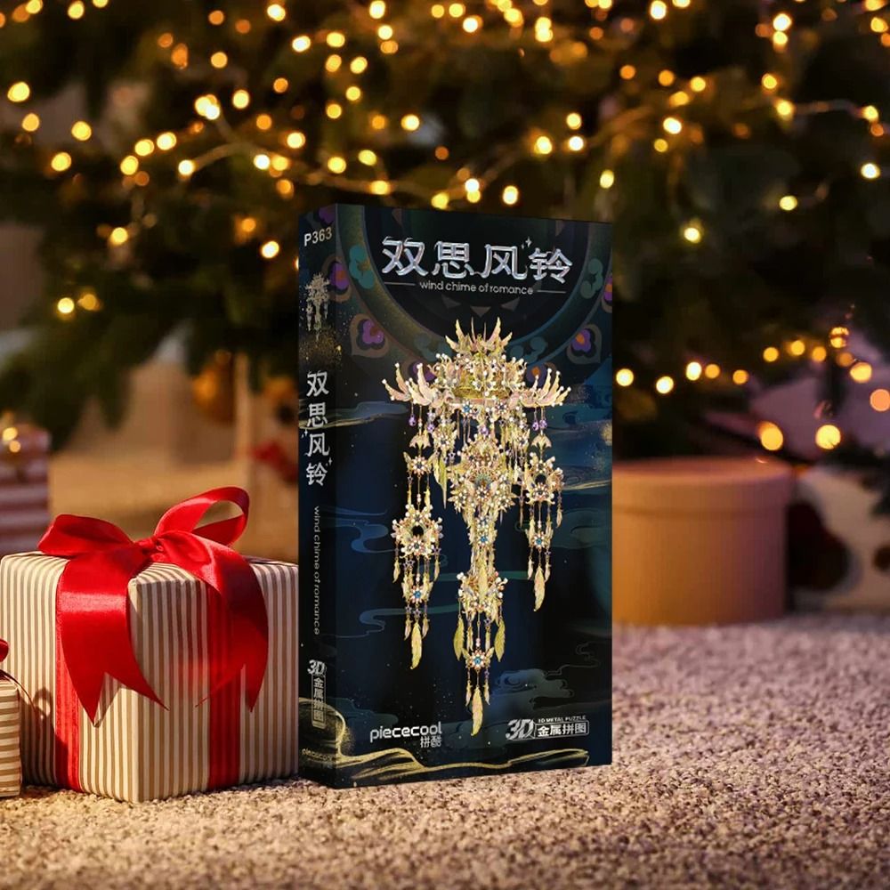  Mô Hình Kim Loại 3D Lắp Ráp Piececool Song Tư Phong Linh (516 mảnh, Wind Chime of Romance) P363-GW - MP1238 