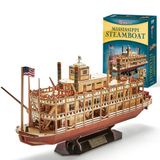  Mô Hình Giấy 3D Lắp Ráp CubicFun Thuyền Mississippi Steamboat T4026h (142 mảnh) - PP049 