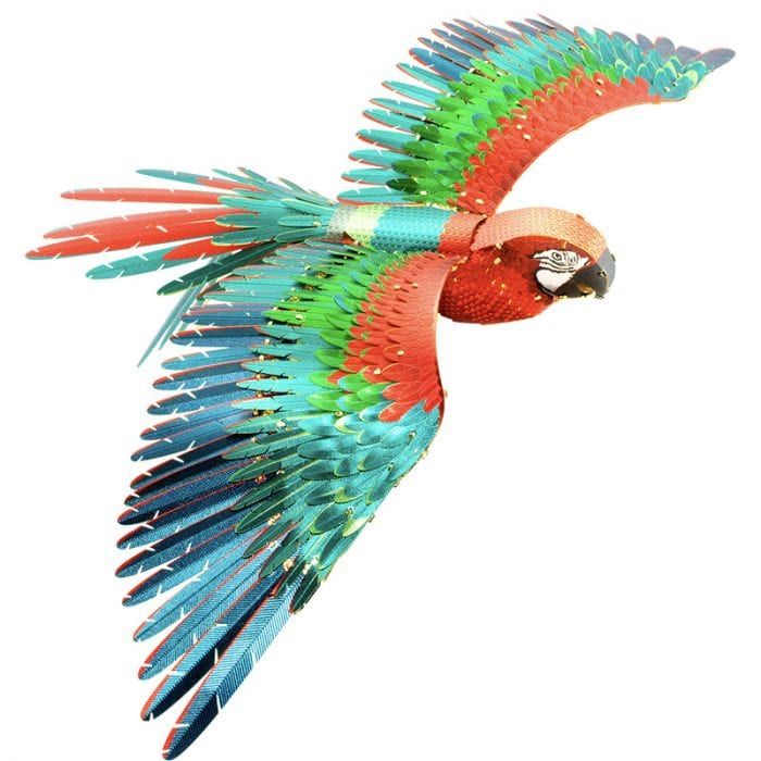  Mô Hình Kim Loại Lắp Ráp 3D Piececool Con Vẹt (The Scarlet Macaw) HP118-NBR - MP748 