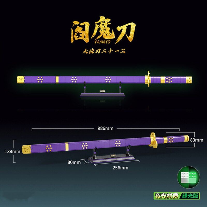  Mô Hình Nhựa 3D Lắp Ráp TEC CREATOR Thanh Kiếm Yamato Của Zoro (936 mảnh, One Piece) DK1502 - LG0164 