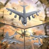  Mô Hình Kim Loại 3D Lắp Ráp Piececool Pháo Đài Bay Ném Bom B-52 (169 mảnh, B-52 Stratofortress) 1:200 HP326-SK - MP1214 