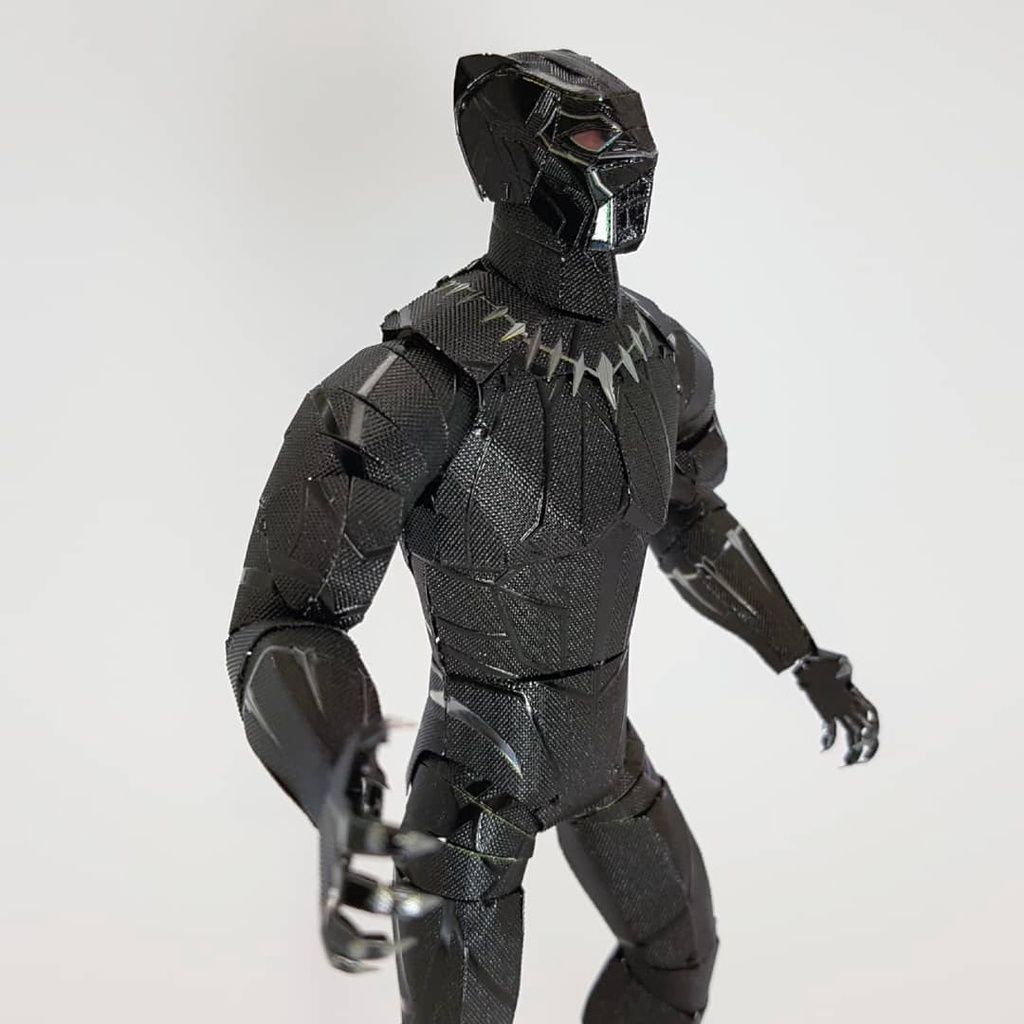 Mô Hình Kim Loại 3D Lắp Ráp Metal Head Chiến Binh Báo Đen Black Panth   ArtPuzzlevn