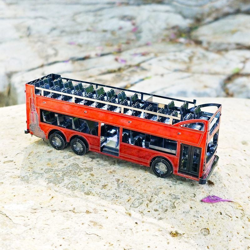  Mô Hình Kim Loại 3D Lắp Ráp Metal Head Xe Buýt Hai Tầng (100 mảnh, New York Sightseeing Bus) – MP1105 