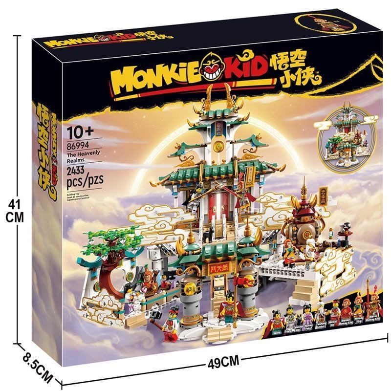  Mô Hình Nhựa 3D Lắp Ráp OEM Monkie Kid Ngô Không Đại Náo Thiên Đình 86994 (2433 mảnh, Lego 80039 The Heavenly Realms) - LG0145 