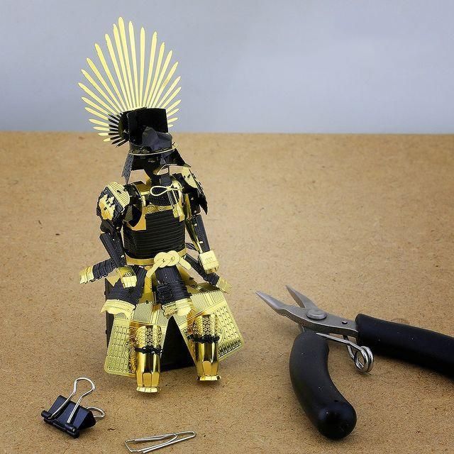  Mô Hình Kim Loại Lắp Ráp 3D Metal Head Áo Giáp Samurai Toyotomi (70 mảnh, Armor) – MP955 