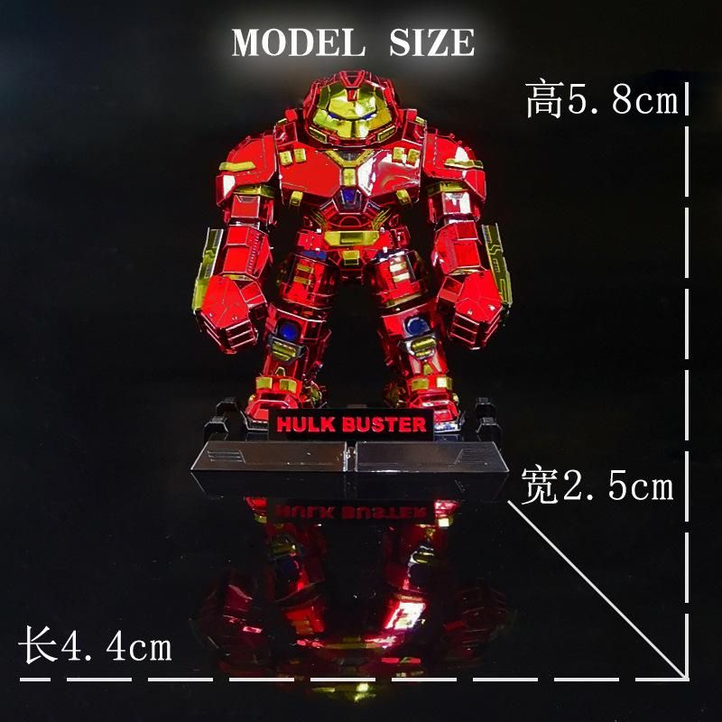  Mô Hình Kim Loại Lắp Ráp 3D Metal Head Marvel Hulk Buster – MP767 