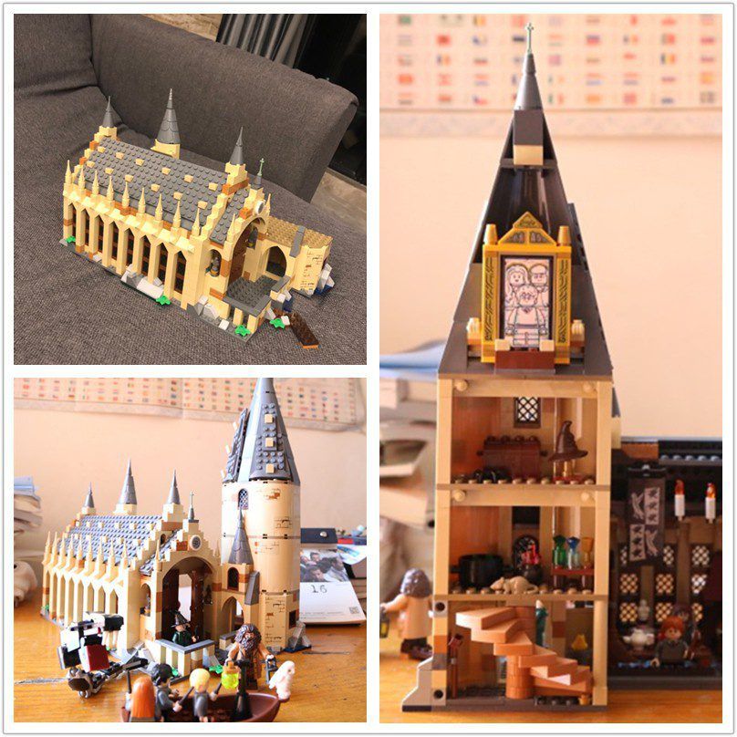  Mô Hình Nhựa 3D Lắp Ráp OEM Harry Potter Đại Sảnh Trường Hogwarts (931 mảnh, Lego 75954 Hogwarts Great Hall) S7307 - LG0147 
