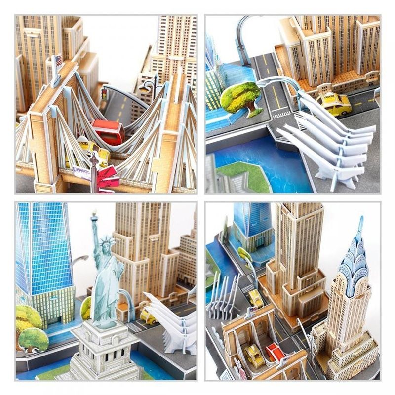  Mô Hình Giấy 3D Lắp Ráp CubicFun New York Cityline (123 mảnh) MC255h - PP030 
