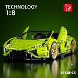  Mô Hình Nhựa 3D Lắp Ráp TGL Siêu Xe Đua Lamborghini Huracan Evo Spyder T5003 (3558 mảnh) 1:8 – LG0037 