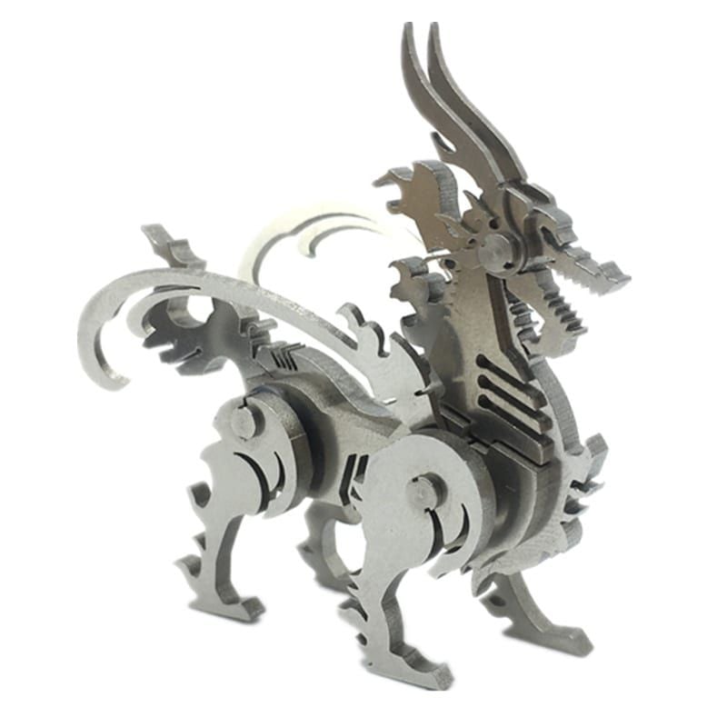  Mô Hình Kim Loại Lắp Ráp 3D Steel Warcraft Kỳ Lân (14 mảnh, Auspicious Kirin) – SW003 