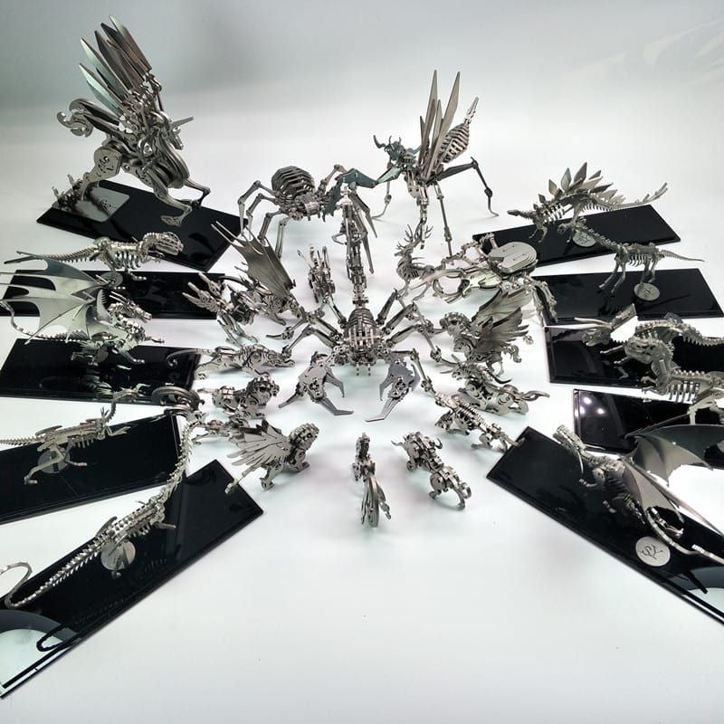  Mô Hình Kim Loại Lắp Ráp 3D Steel Warcraft Chu Tước (25 mảnh, Vermilion Bird) – SW034 