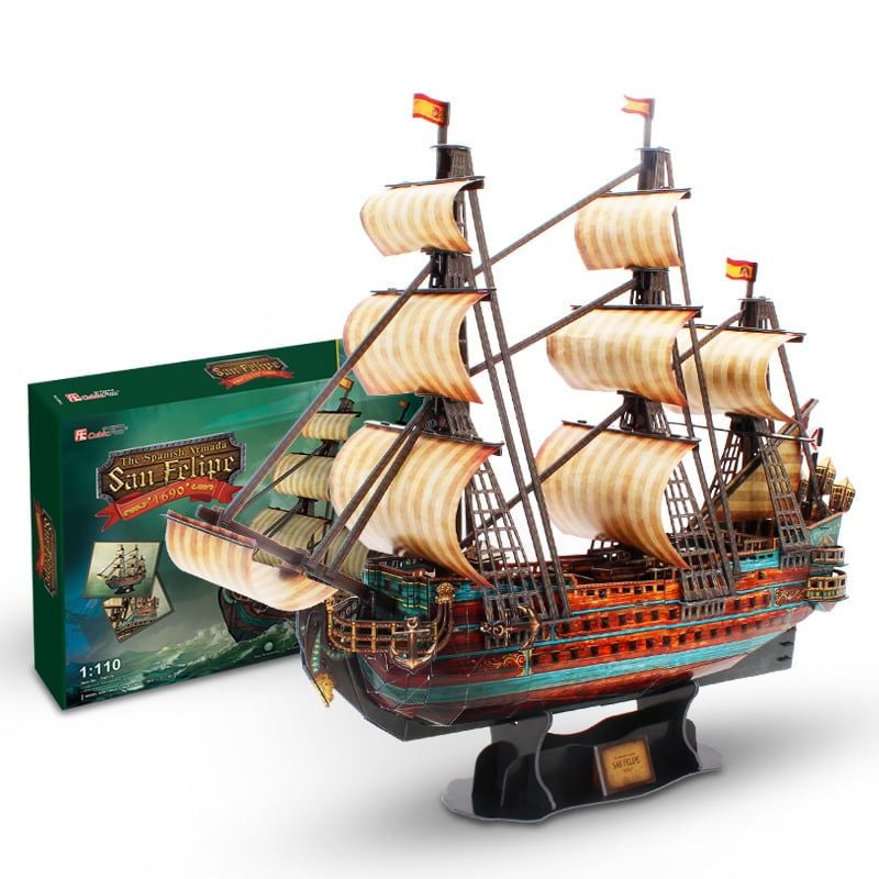  Mô Hình Giấy 3D Lắp Ráp CubicFun Thuyền San Felipe (248 mảnh) T4017h - PP047 