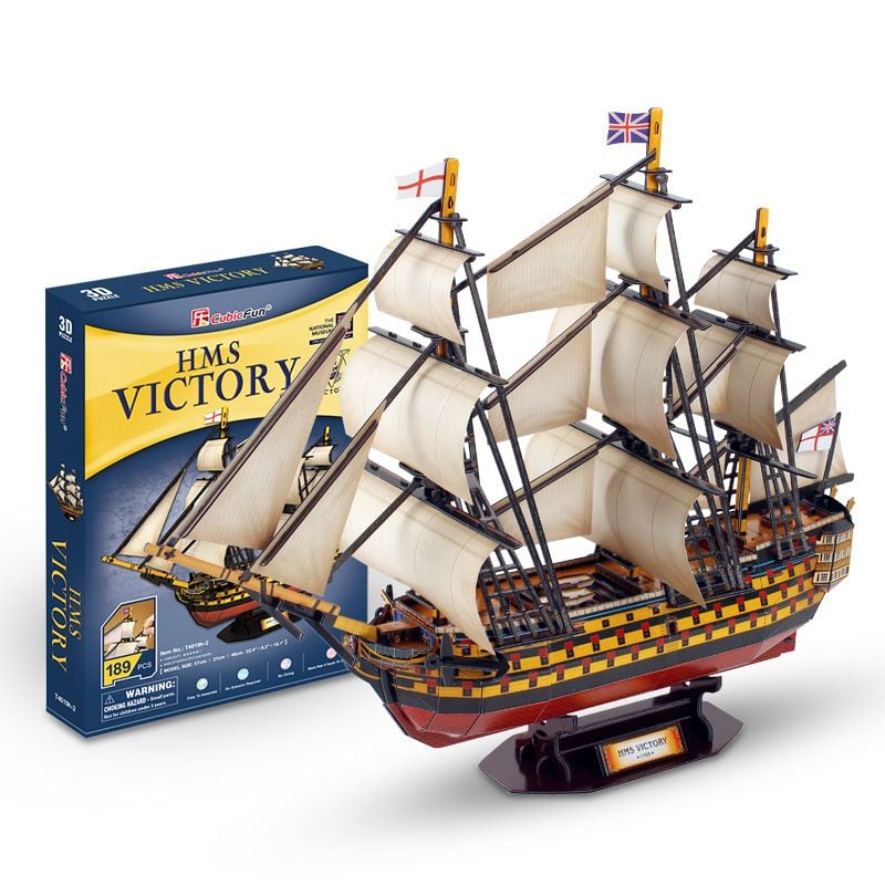  Mô Hình Giấy 3D Lắp Ráp CubicFun Thuyền HMS Victory (189 mảnh) T4019h - PP048 