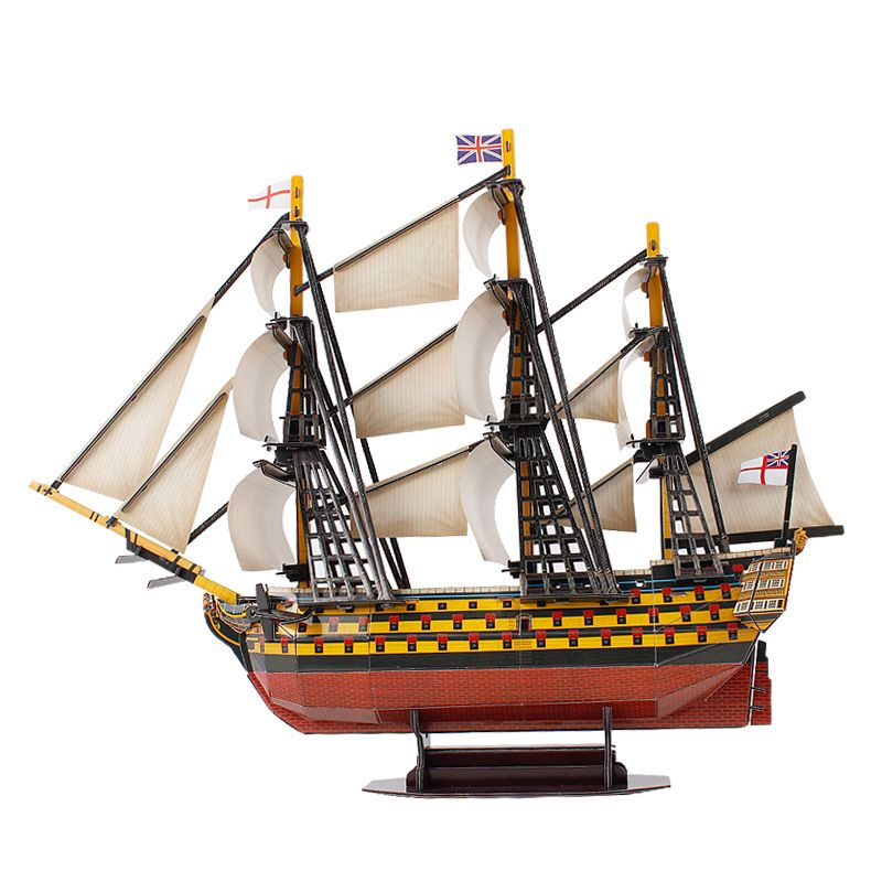  Mô Hình Giấy 3D Lắp Ráp CubicFun Thuyền HMS Victory (189 mảnh) T4019h - PP048 