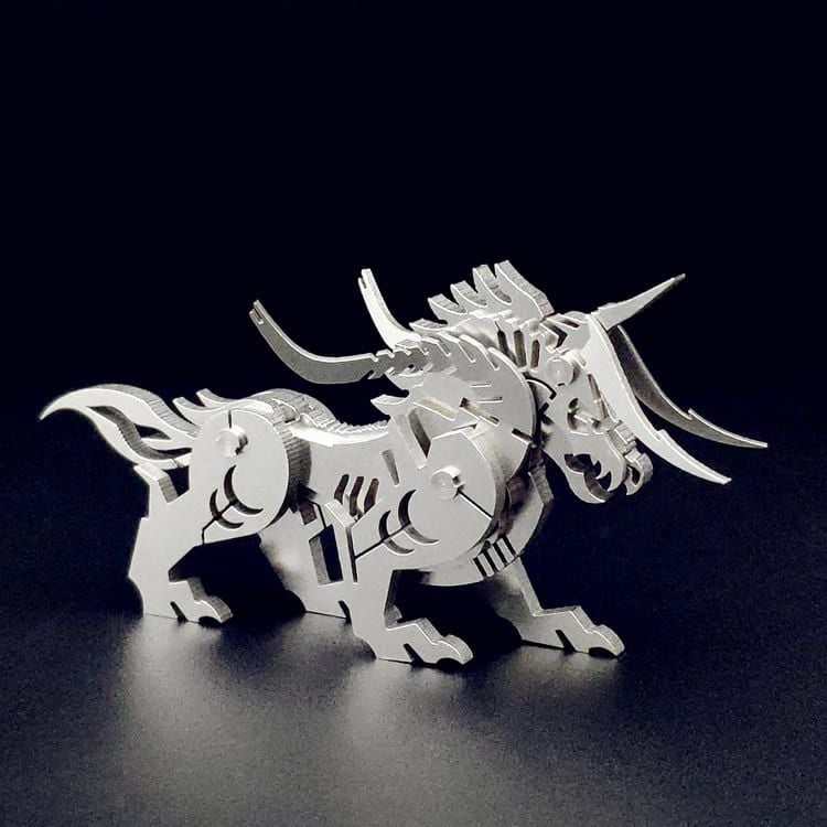  Mô Hình Kim Loại Lắp Ráp 3D Steel Warcraft Quái Vật Thao Thiết (13 mảnh, Taotie) – SW021 