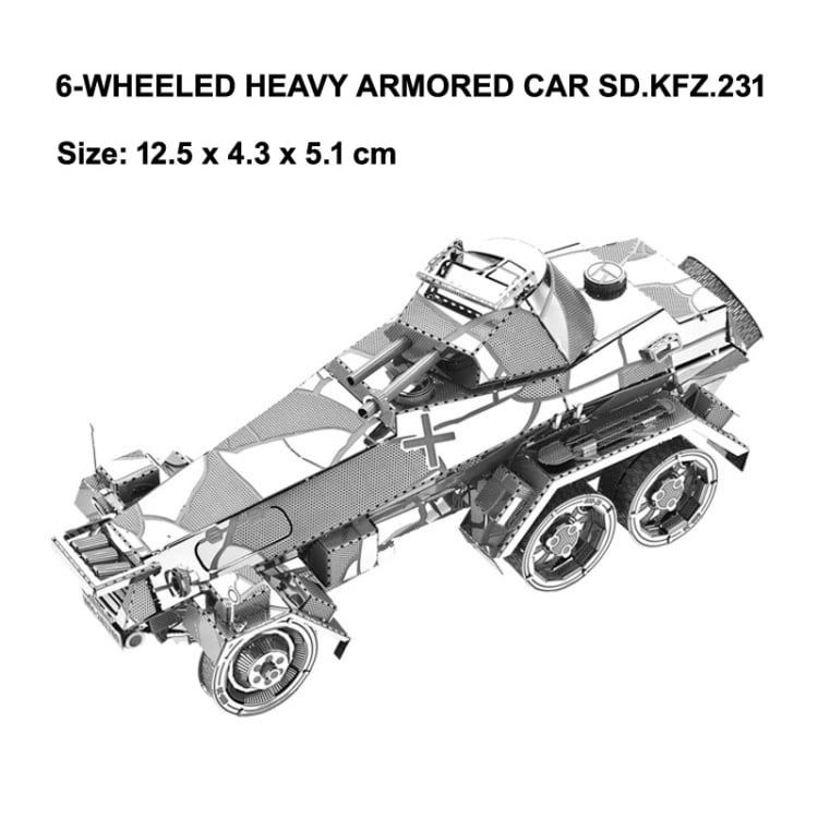  Mô Hình Kim Loại Lắp Ráp 3D Metal Works Xe Bọc Giáp SD.KFZ.231 (35 mảnh) – MP460 