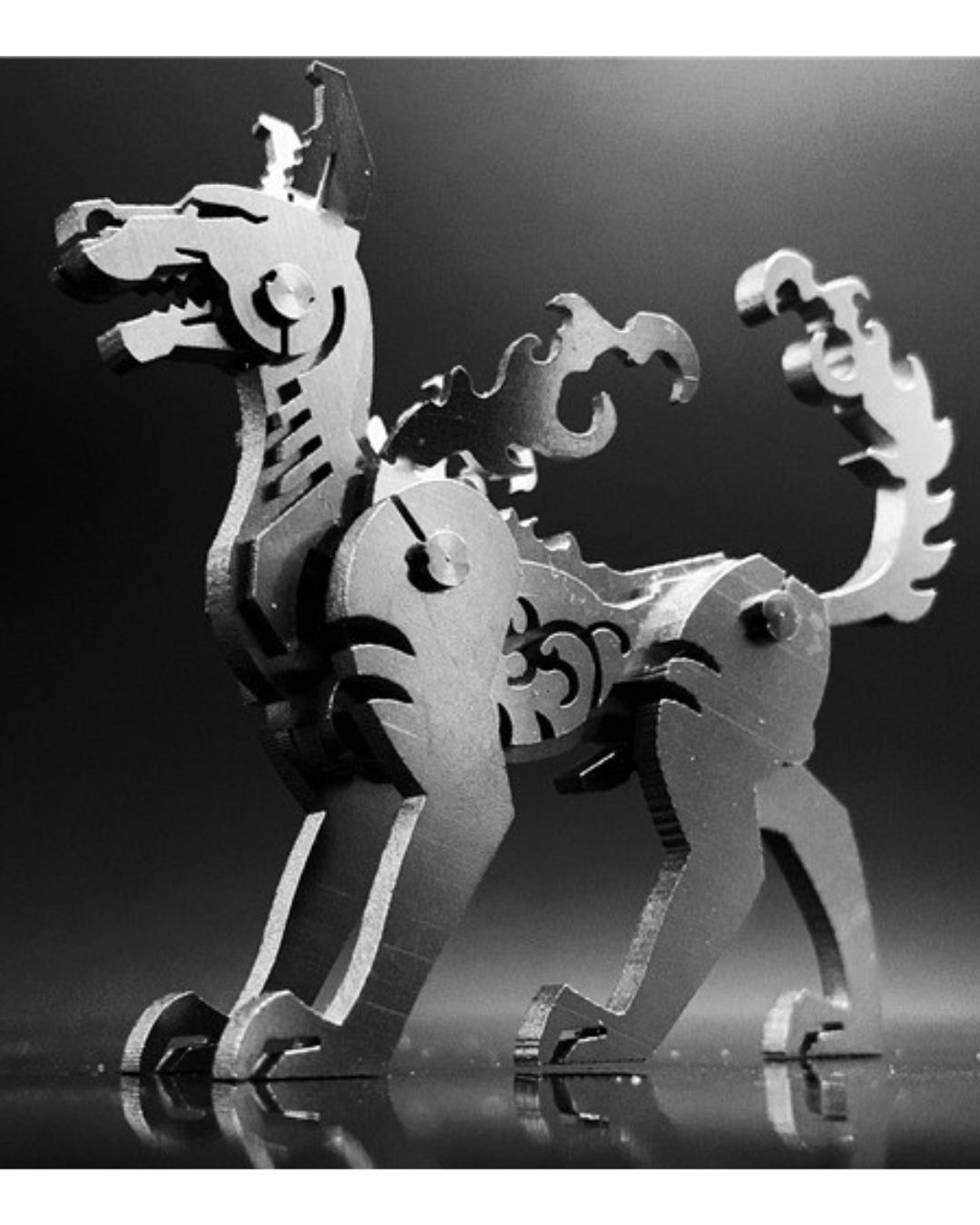  Mô Hình Kim Loại Lắp Ráp 3D Steel Warcraft Con Chó (15 mảnh, Dog) – SW033 