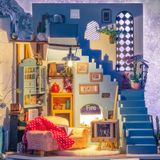  Mô Hình Gỗ 3D Lắp Ráp ROBOTIME DIY Dollhouse Nhà Tí Hon (250 mảnh, Joy’s Peninsula Living Room) DG141 – WP154 