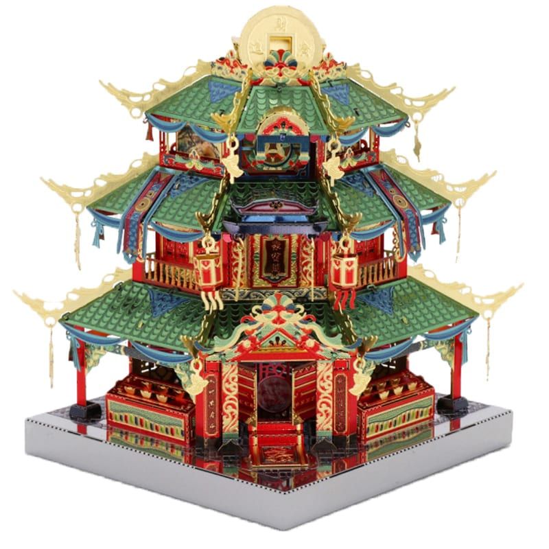  Mô Hình Kim Loại Lắp Ráp 3D MU Trân Bảo Cát (84 mảnh, Không LED, Tower of Treasure) YM-N079-C – MP736 