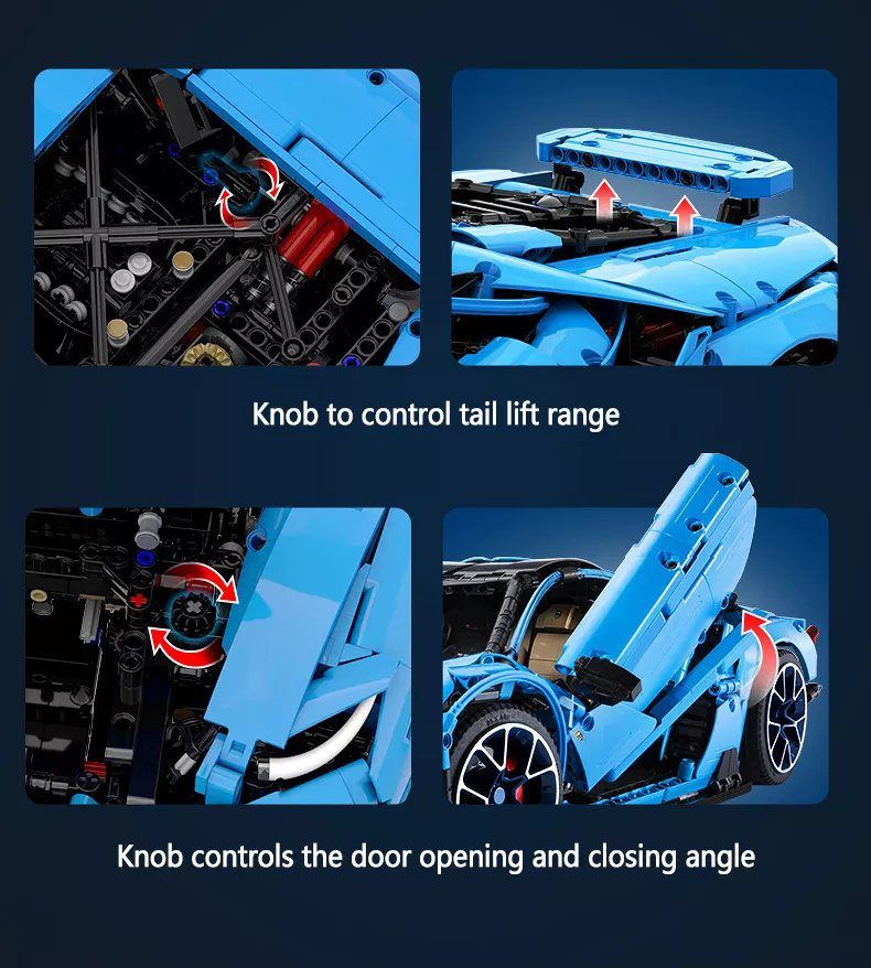  Mô Hình Nhựa 3D Lắp Ráp CaDA Master Siêu Xe Lamborghini Centenario Bull Roadster 1:8 (3842 mảnh) C61041 - LG0009 