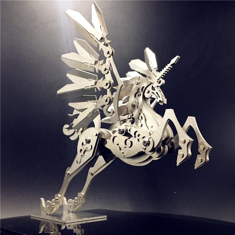  Mô Hình Kim Loại Lắp Ráp 3D Steel Warcraft Ngựa Bay 1 Sừng The Unicorn – SW013 