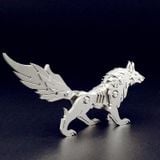  Mô Hình Kim Loại Lắp Ráp 3D Steel Warcraft Chó Sói (16 mảnh, Wolf) – SW023 