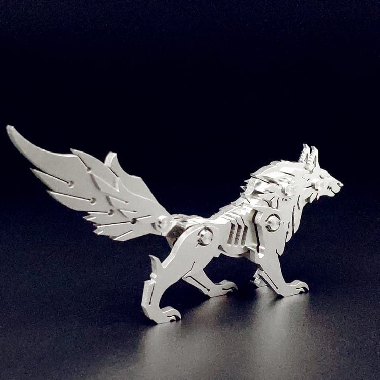  Mô Hình Kim Loại Lắp Ráp 3D Steel Warcraft Chó Sói Wolf – SW023 