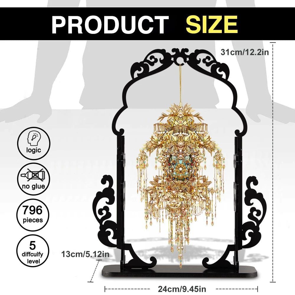  Mô Hình Kim Loại Lắp Ráp 3D Piececool Lồng Đèn Thiên Hỏa Thụ - Sí Hoa (217 mảnh, Eternal Fireworks) P303-GB - MP1200 