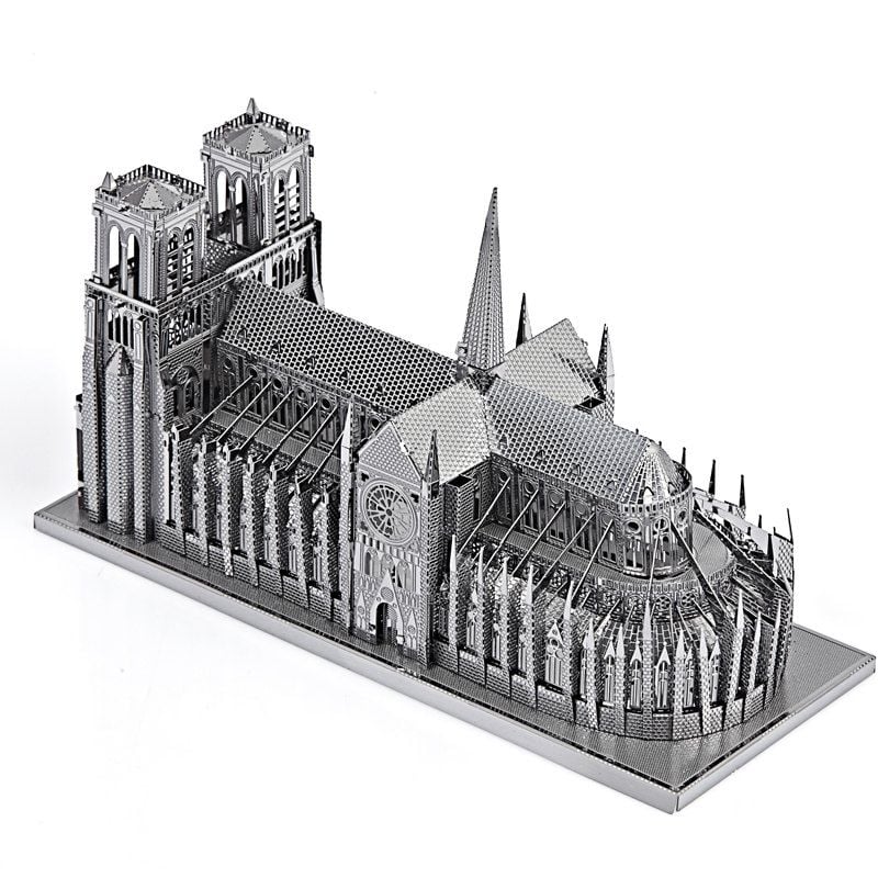  Mô Hình Kim Loại Lắp Ráp 3D Piececool Nhà Thờ Đức Bà (114 mảnh, Notre Dame De Paris) P016-S – MP384 